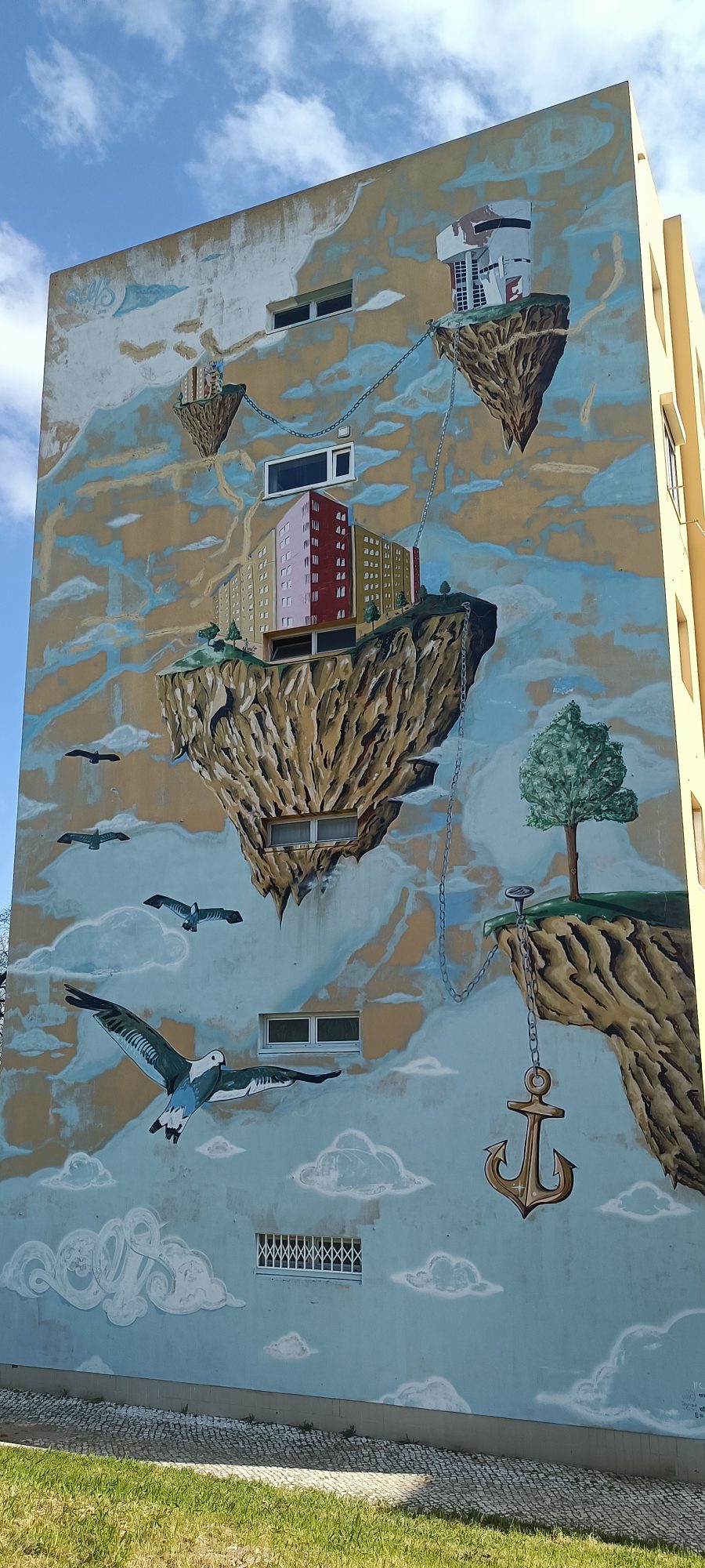 Floating Islands and Suspended Buildings — Street art in Lisbon