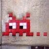AMS_21, Space Invader on Beurspoortje — Street art by Invader in Amsterdam