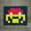BXL_17, Space Invader rouge et jaune de la Porte de Hal — Street art de Invader à Saint-Gilles