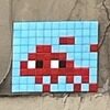 GRN_26, Space Invader de la place Championnet — Street art de Invader à Grenoble