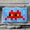 LA_28, Space Invader on 301 North Kings Road — Street art by Invader in Los Angeles