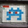 NY_119, Space Invader de Thompson Street — Street art de Invader à New York