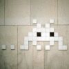 PA_166, Space Invader on Rue Petit — Street art by Invader in Paris