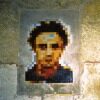 PA_52, portrait pixelisé de la rue du Perche — Street art de Invader à Paris