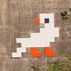RA_25, Space Invader on Via Lunga — Street art by Invader in Solarolo