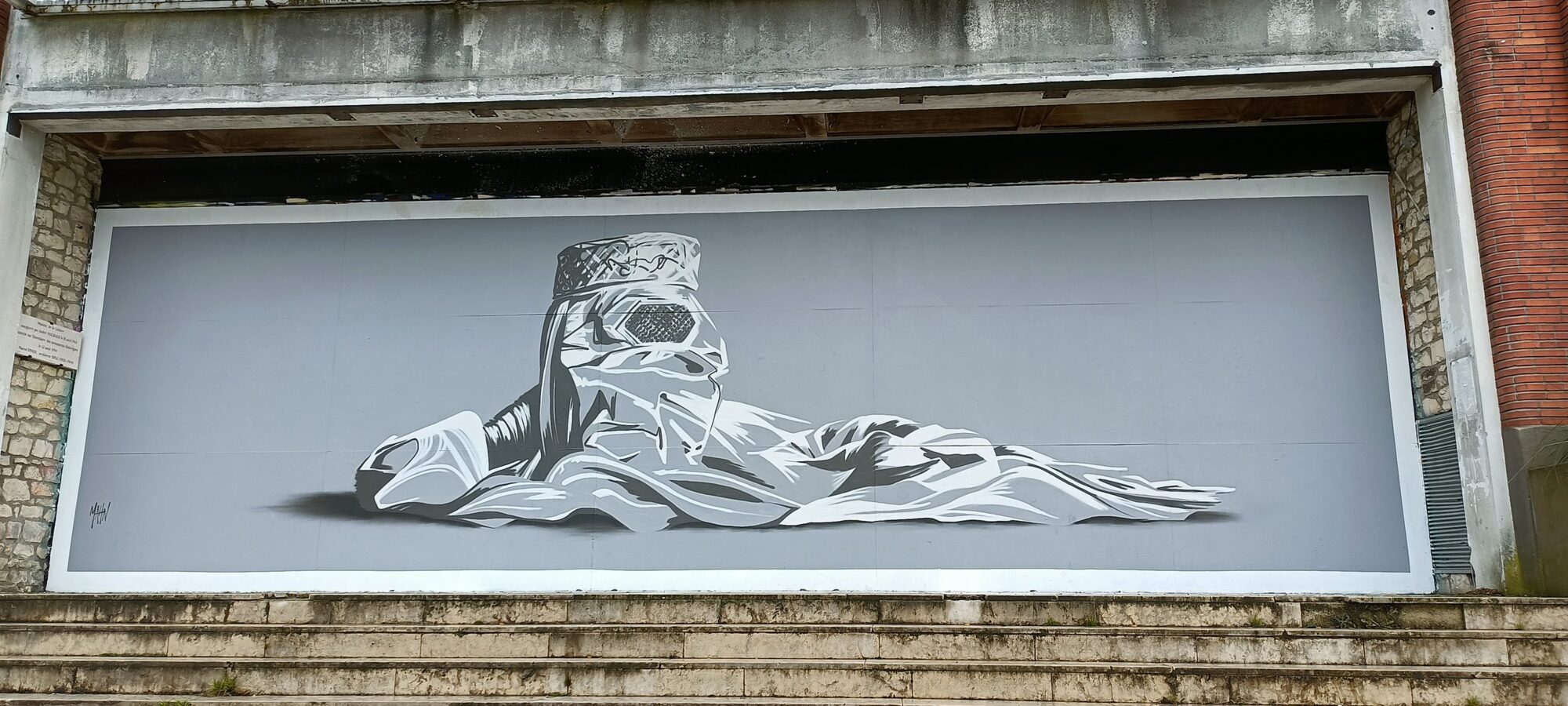 A Kabul Story — Street art by Mahn Kloix in Bourges