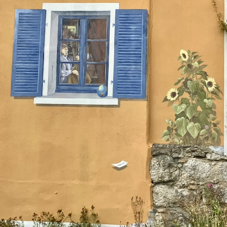 Milou à Gibraltar — Street art de Carolus à La Chaux-de-Fonds