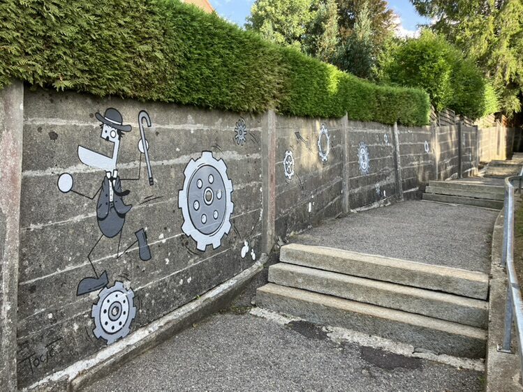 The Dudusses in Le Locle, 2021 — Street art by TocToc in Le Locle
