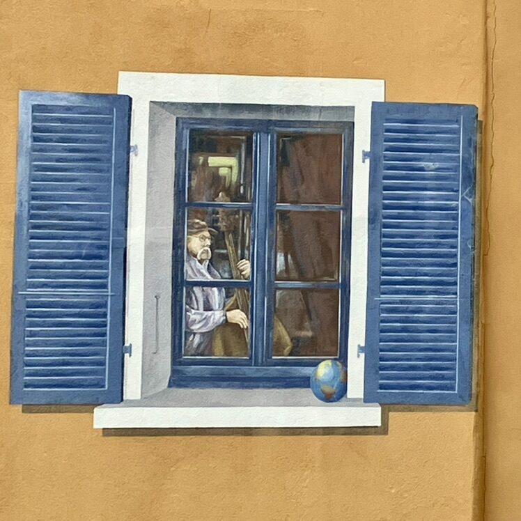 Milou à Gibraltar — Street art de Carolus à La Chaux-de-Fonds