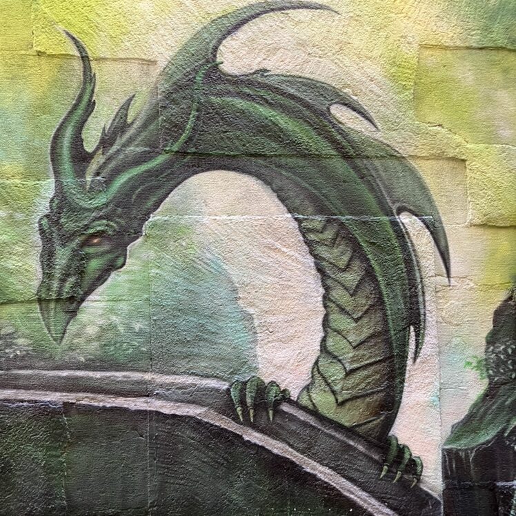 Undergrowth in Shades of Green — Street art in Neuchâtel