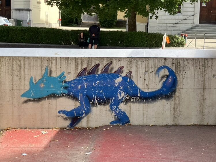 Chimères mécaniques — Street art de Codex Urbanus à Le Locle