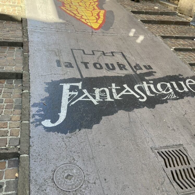 The Dragon of the Fantastic Tower — Street art in Neuchâtel