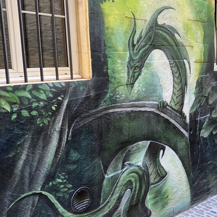 Undergrowth in Shades of Green — Street art in Neuchâtel