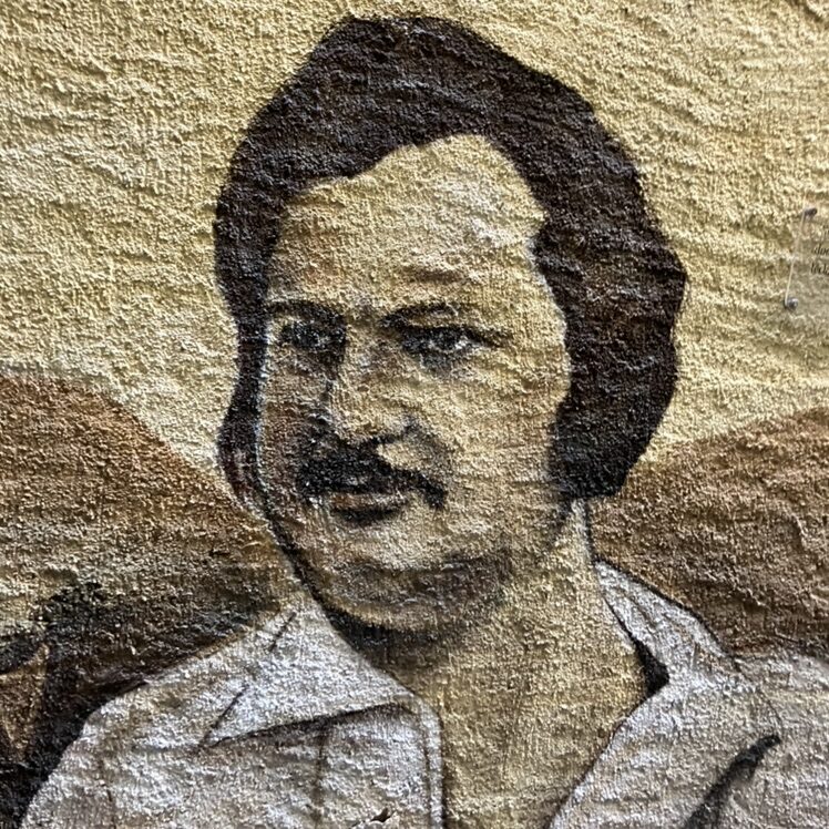 Portrait d'Honoré de Balzac — Street art à Neuchâtel