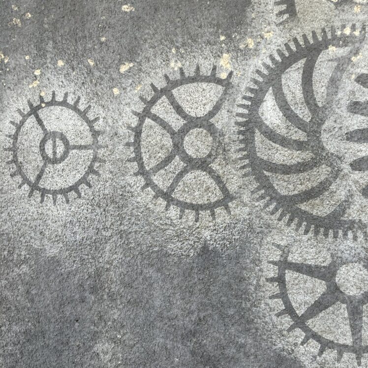 Quand le temps passe, quelque chose s'efface — Street art de Philippe Chevrinais à Le Locle