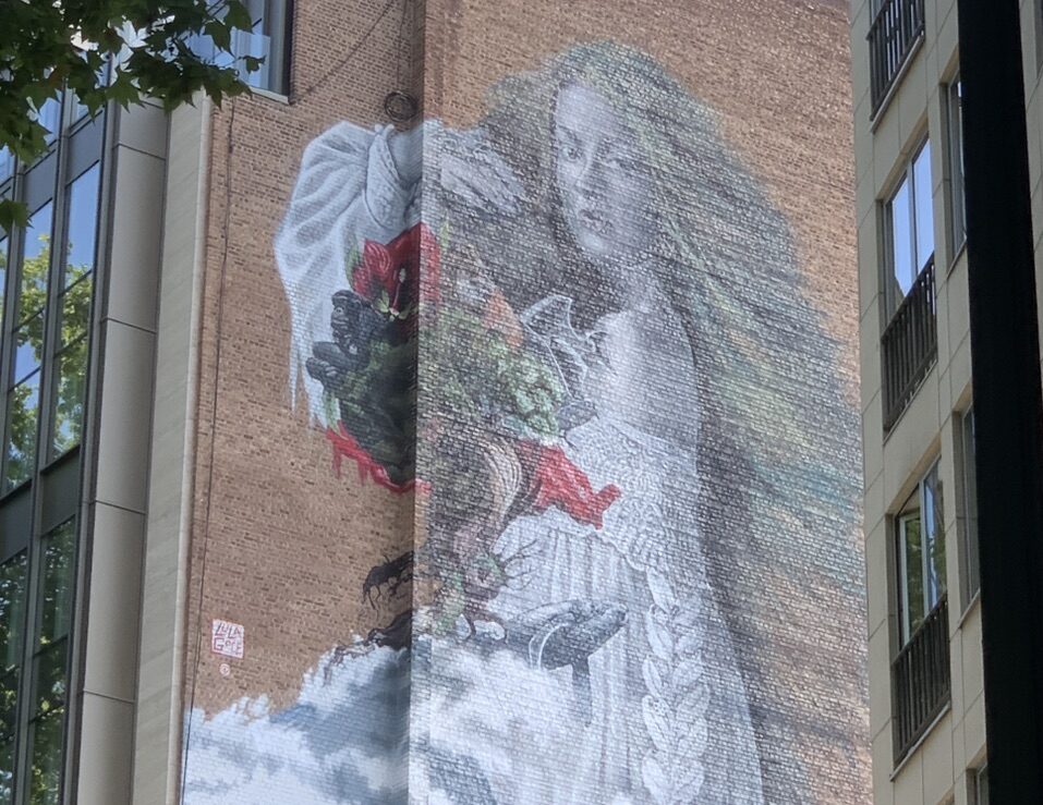 L'Alchimiste (Ecosystem Restoration) par Lula Goce — Street art de Lula Goce à Bruxelles