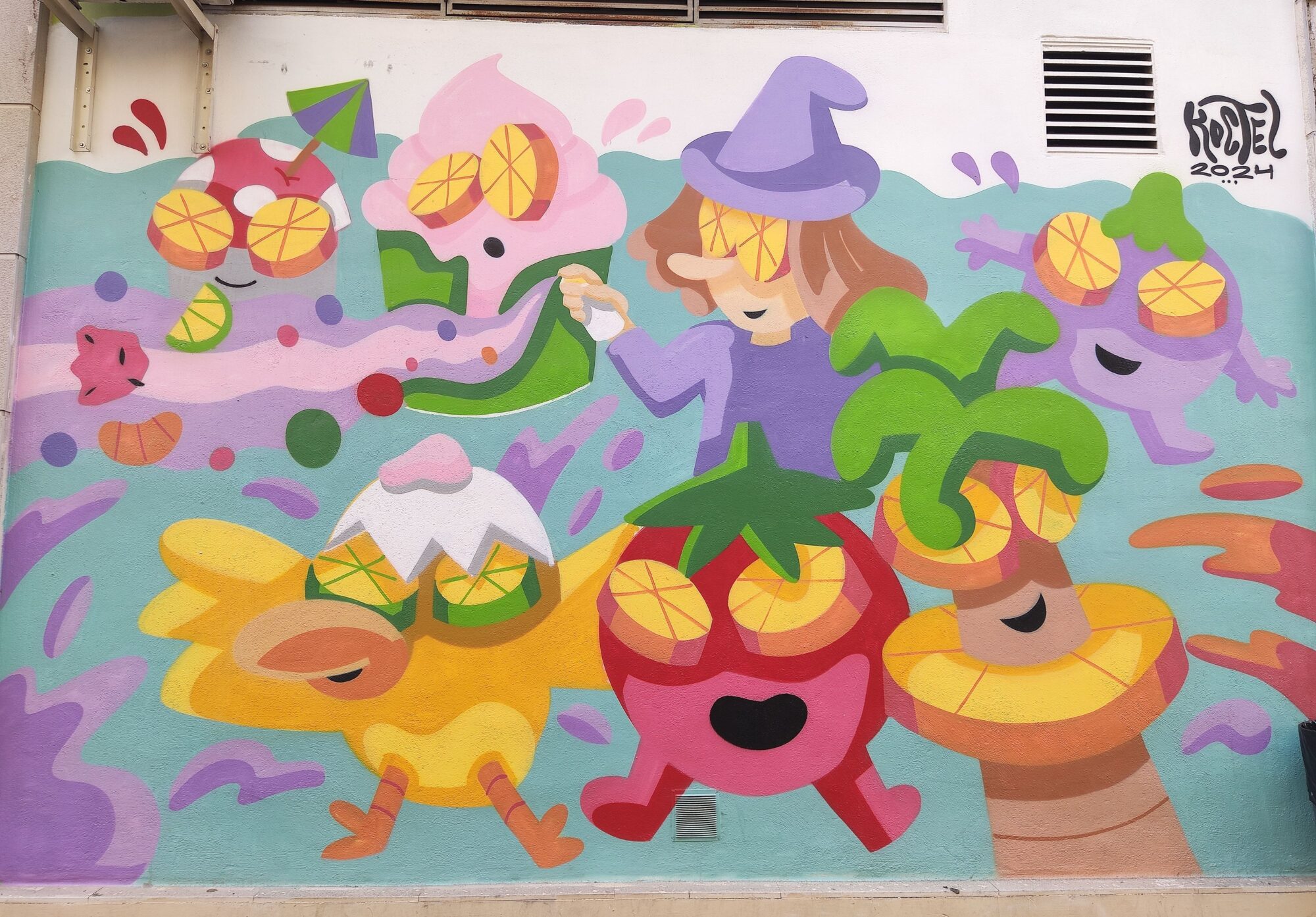 Sweets with Citrus Eyes — Street art by Koctel in València