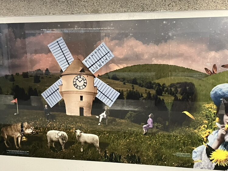 Quai 6 2/3, photomontages de Plonk & Replonk — Street art à La Chaux-de-Fonds