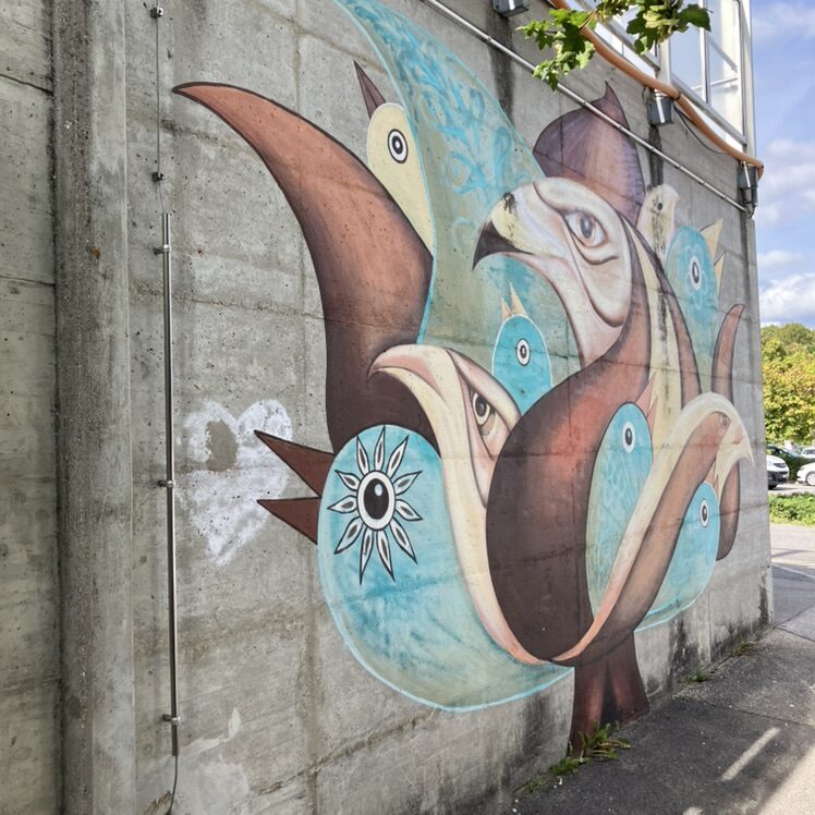 Les oiseaux de La Sombaille — Street art à La Chaux-de-Fonds