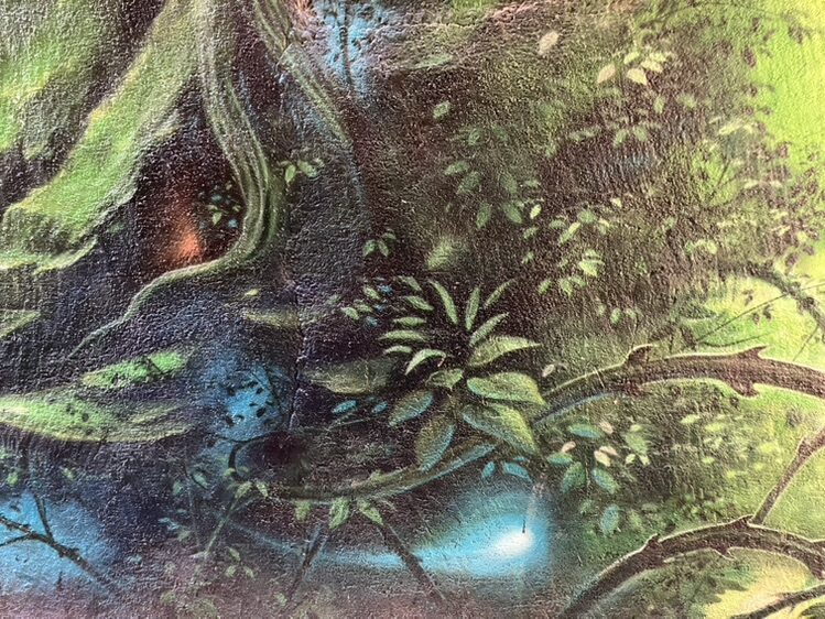 Undergrowth in Shades of Green — Street art in Neuchâtel