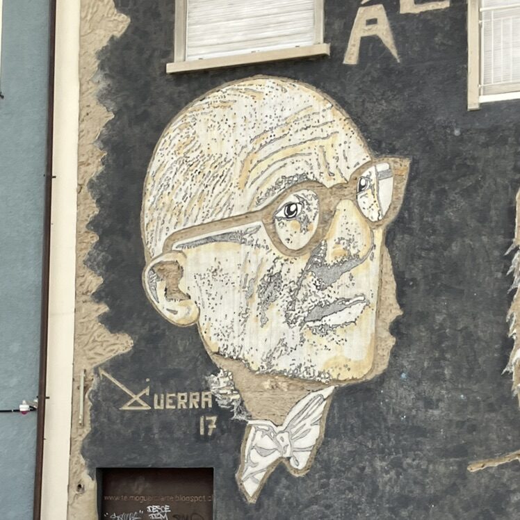 Trois visages chaux-de-fonniers — Street art de Telmo Guerra à La Chaux-de-Fonds