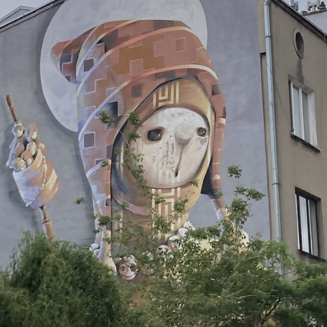 Święty wojownik, Inti's Holy Warrior — Street art by Inti in Łódź
