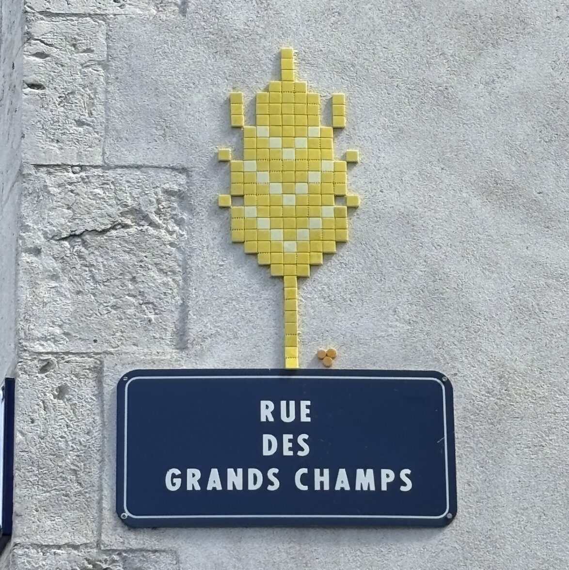 The Ear of Wheat of Les Grands Champs — Street art by Mifamosa in Orléans