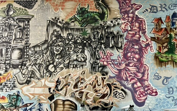 "Dream Style" collective mural — Street art in La Chaux-de-Fonds