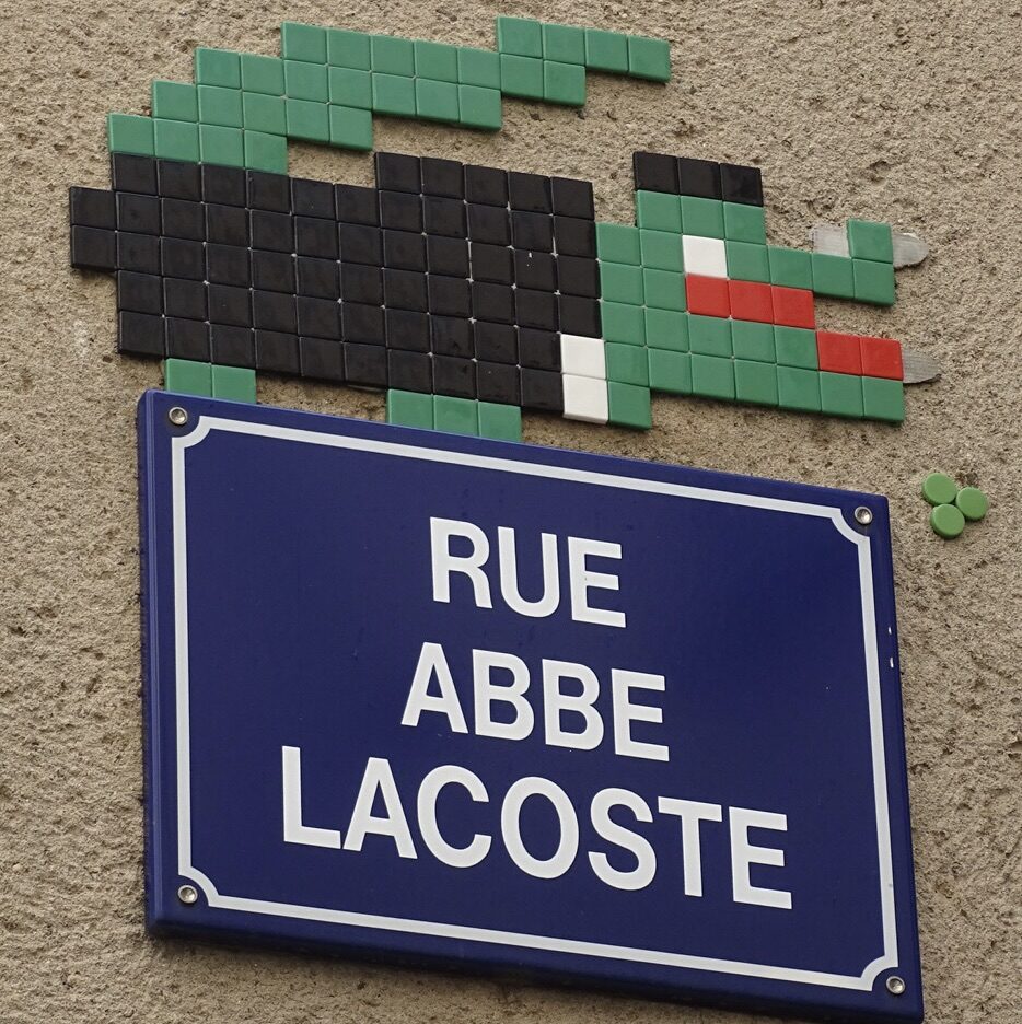 The crocodile of Rue Abbé Lacoste — Street art by Mifamosa in Clermont-Ferrand