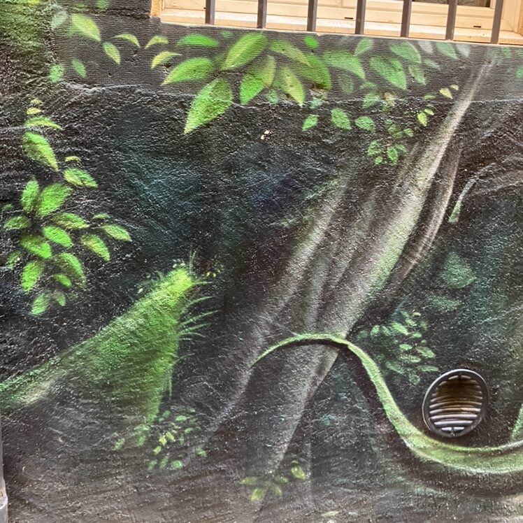Undergrowth in Shades of Green — Street art in Neuchâtel