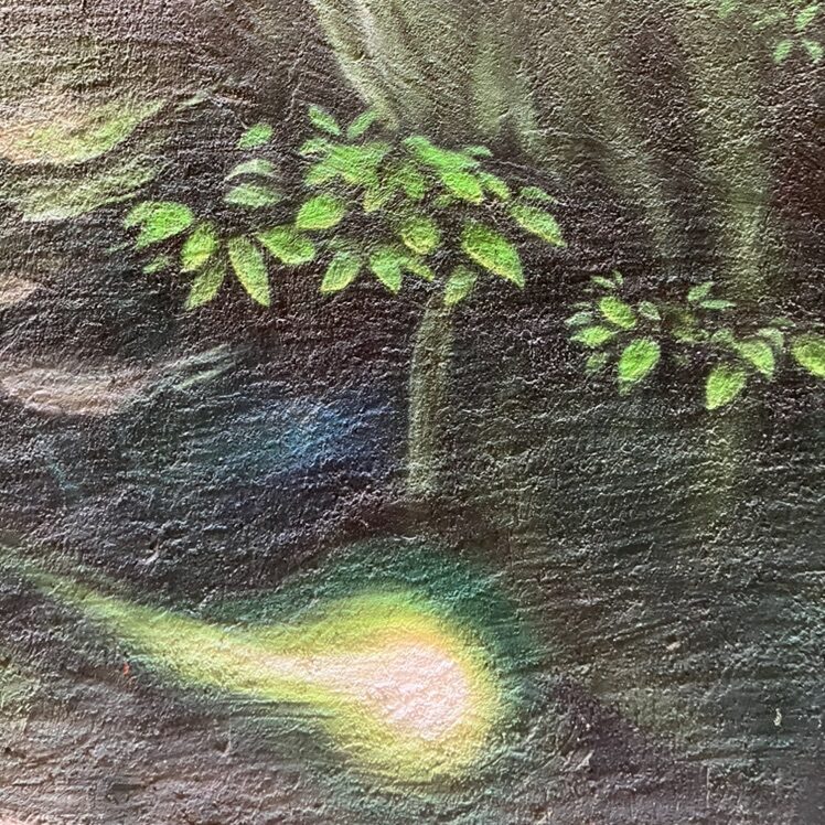 Undergrowth in Shades of Green — Street art in Neuchâtel