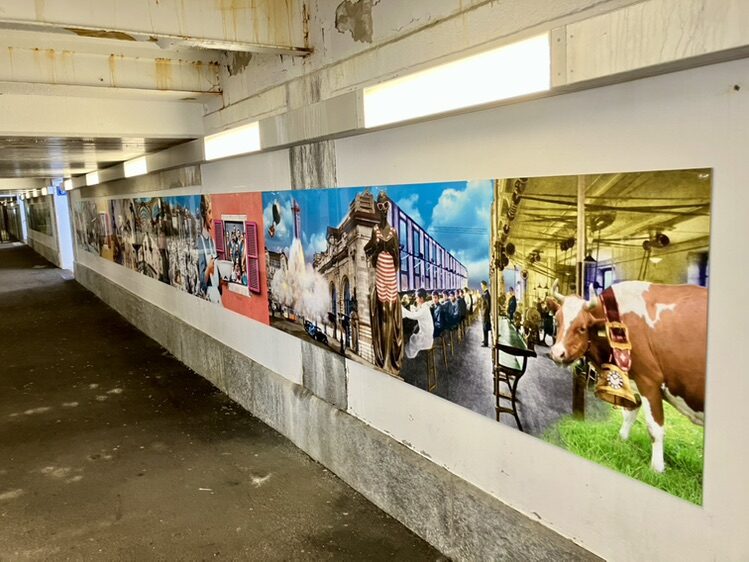 Quai 6 2/3, photomontages de Plonk & Replonk — Street art à La Chaux-de-Fonds