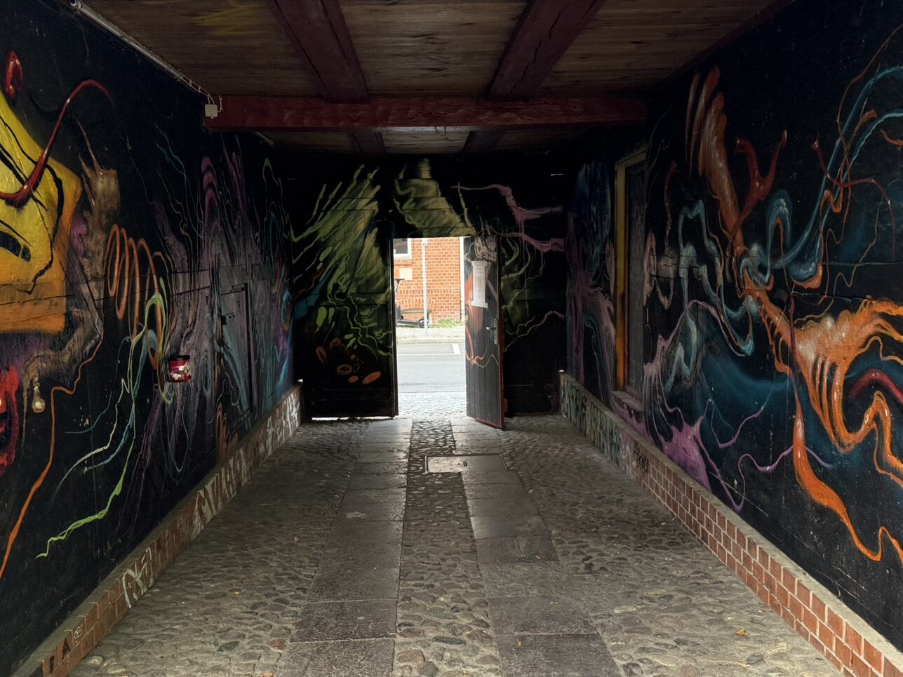 Fantastical Shipwreck with Popeye — Street art by Brain Paint Circle in Greifswald