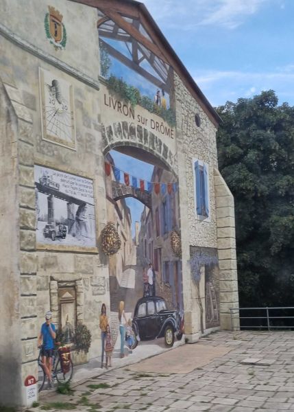 Map of street art in Livron-sur-Drôme (France)