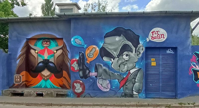 Map of street art in Budapest (Hungary)