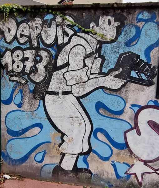 Map of street art in Limoges (France)