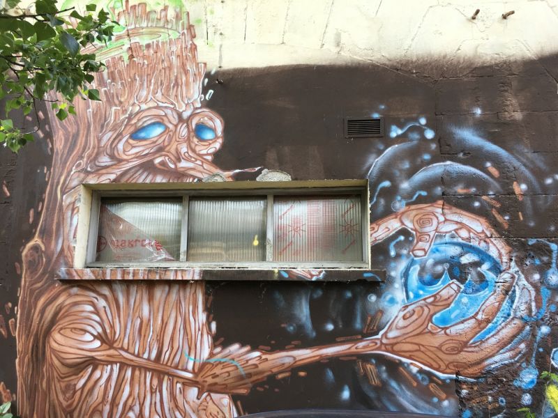 Map of street art in Cenon (France)