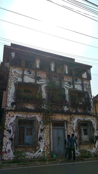 Carte et plan du street art à Kochi (India)