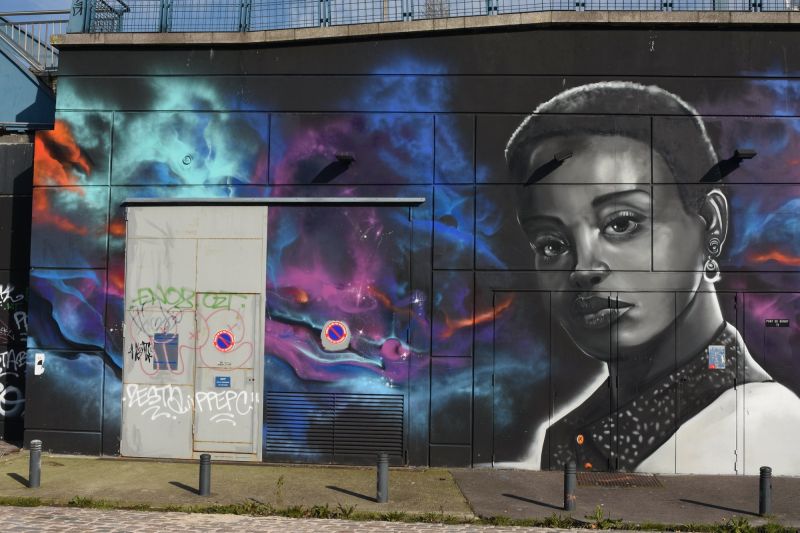 Map of street art in Noisy-le-Sec (France)
