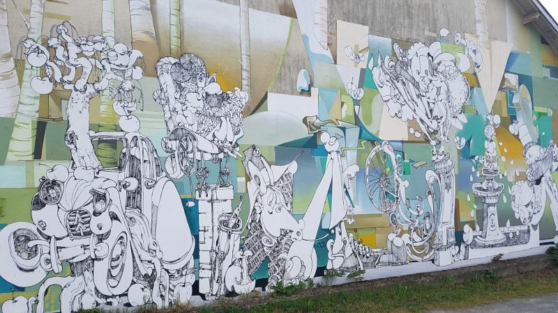 Map of street art in Melle (France)