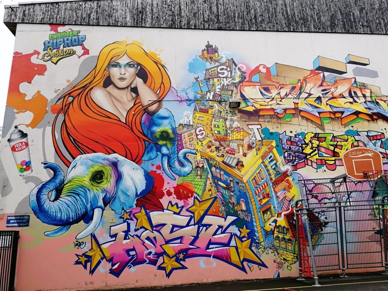 Map of street art in Chambéry (France)