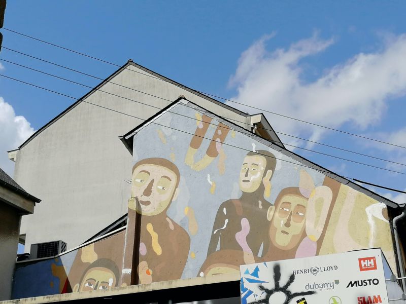 Map of street art in Saint-Jacques-de-la-Lande (France)