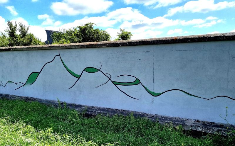 Map of street art in Le Cheix (France)