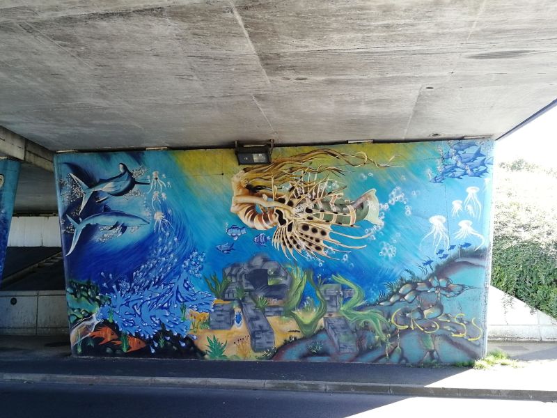 Map of street art in Langueux (France)