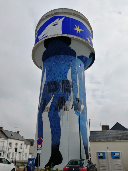 Map of street art in Derval (France)
