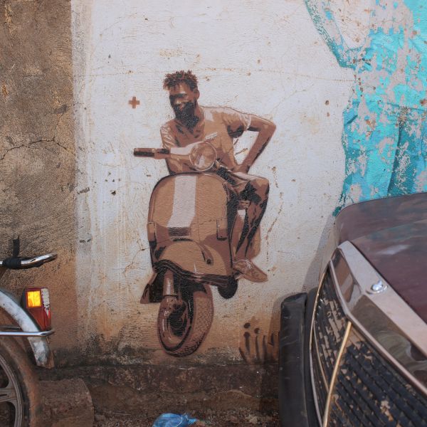 Map of street art in Ouagadougou (Burkina Faso)