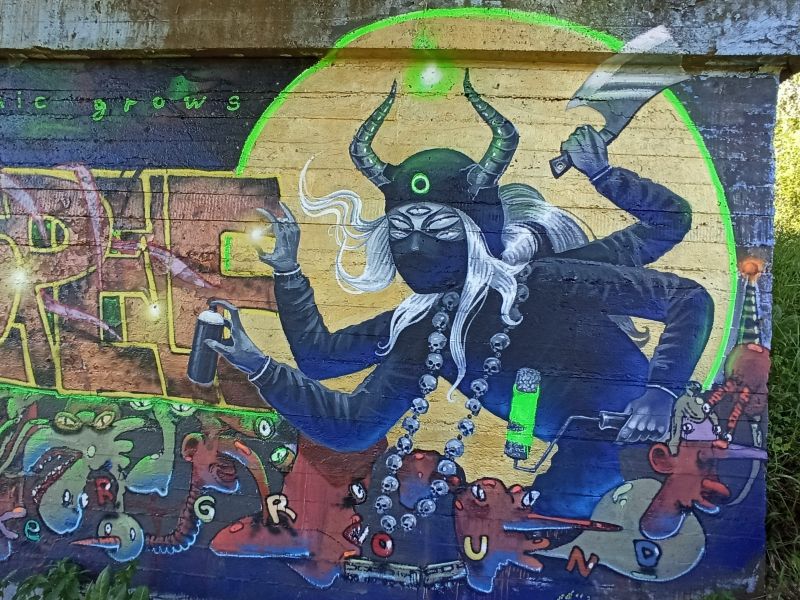 Carte et plan du street art à Korolyov (Russia)
