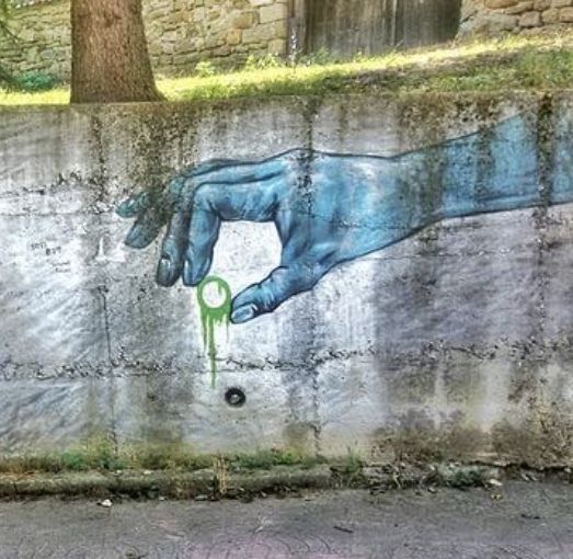 Carte et plan du street art à Lyubenets (Bulgaria)
