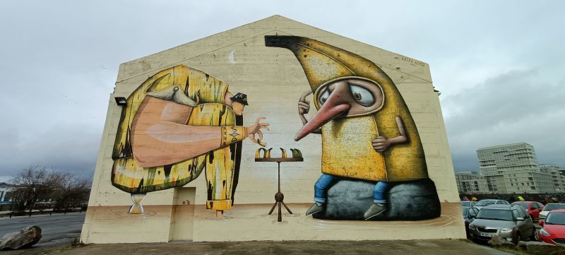 Map of street art in Nantes (France)