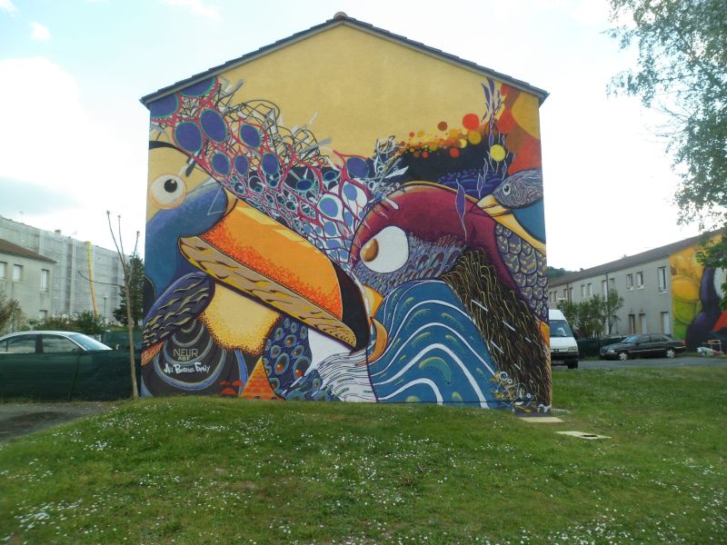 Map of street art in Coulounieix-Chamiers (France)